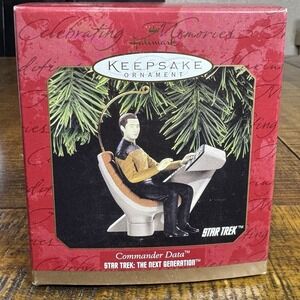 1997 Star Trek Commander Data TNG Hallmark Keepsake Ornament QXI6345
